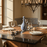 Carafe bleue en céramique de Coimbra peinte à la main Carafe en céramique de Coimbra