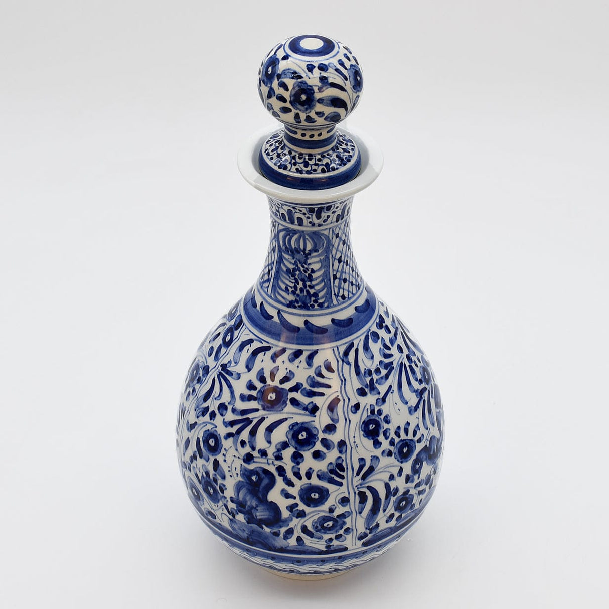 Carafe bleue en céramique de Coimbra peinte à la main Carafe en céramique de Coimbra