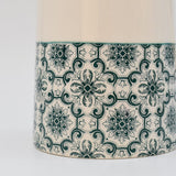 Carafe en céramique verte motifs azulejos Carafe en céramique "Padrão" - Verte