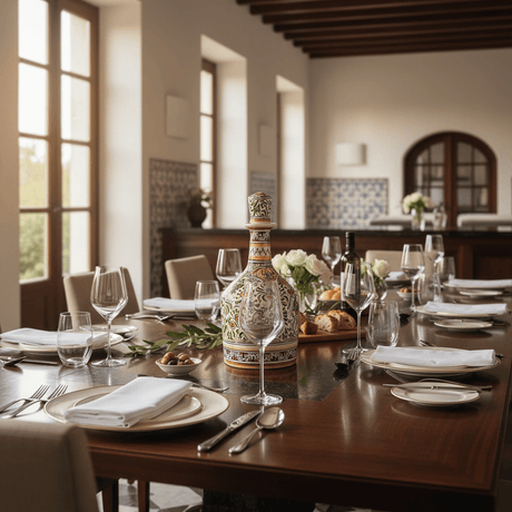 Carafe multicolore en céramique de Coimbra Carafe en céramique de Coimbra