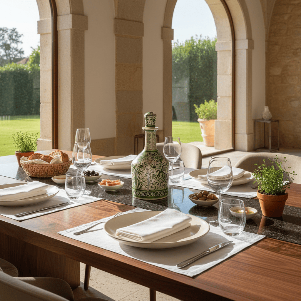 Carafe verte en céramique de Coimbra Carafe en céramique de Coimbra