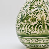 Carafe verte en céramique de Coimbra peinte à la main Carafe en céramique de Coimbra