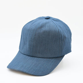Casquette Gavroche en lin Bleu Denim Casquette en lin - Bleu