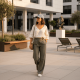 Casquette Gavroche en lin Bleu Denim Casquette en lin - Bleu ciel