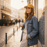Casquette Gavroche en lin Bleu Denim Casquette en lin - Ochre