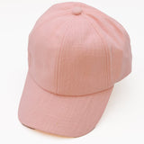 Casquette Gavroche en lin Bleu Denim Casquette en lin - Rose