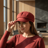 Casquette Gavroche en lin Rouge brique Gavroche en lin - Rouge brique