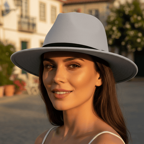 Chapeau portugais de luxe en coton gris Chapeau en coton - Gris