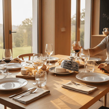 Cloche à fromage bleue en céramique de Coimbra Plateau à fromage en céramique de Coimbra