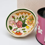 Coffret cadeau portugais – Amandes chocolatées, infusion & céramique artisanale Coffret cadeau "Amêndoas"