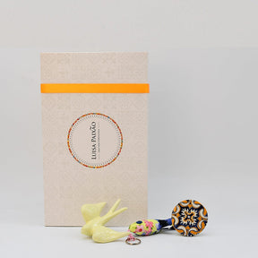 Coffret cadeau portugais – Sardine, Azulejos & Hirondelle en céramique Coffret cadeau "Monica"