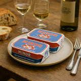 Conserve de petits maquereaux à la sauce tomate épicée Minor Minor I Conserve de petits maquereaux à la sauce tomate épicée