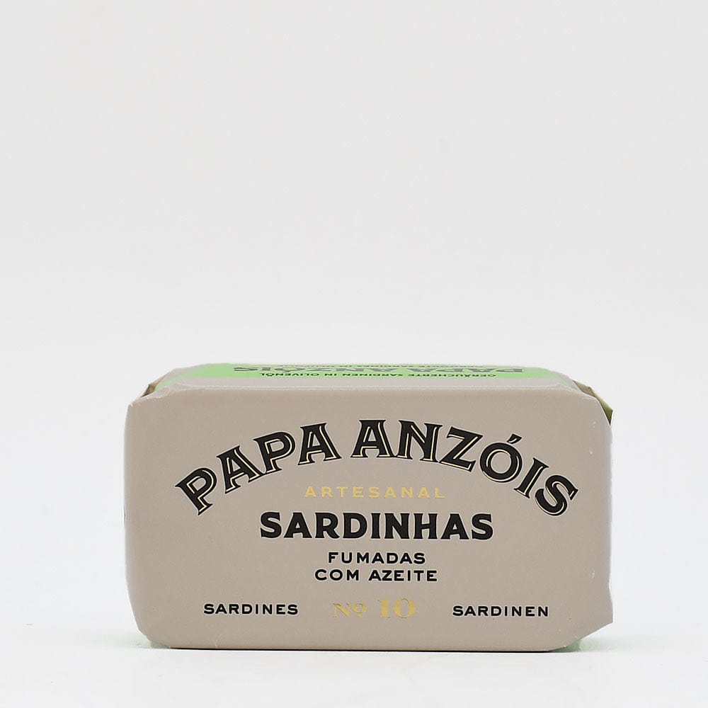 Conserve de sardines fumées Papa Anzois Papa Anzóis I Conserve de sardines fumées à l'huile d'olive vierge