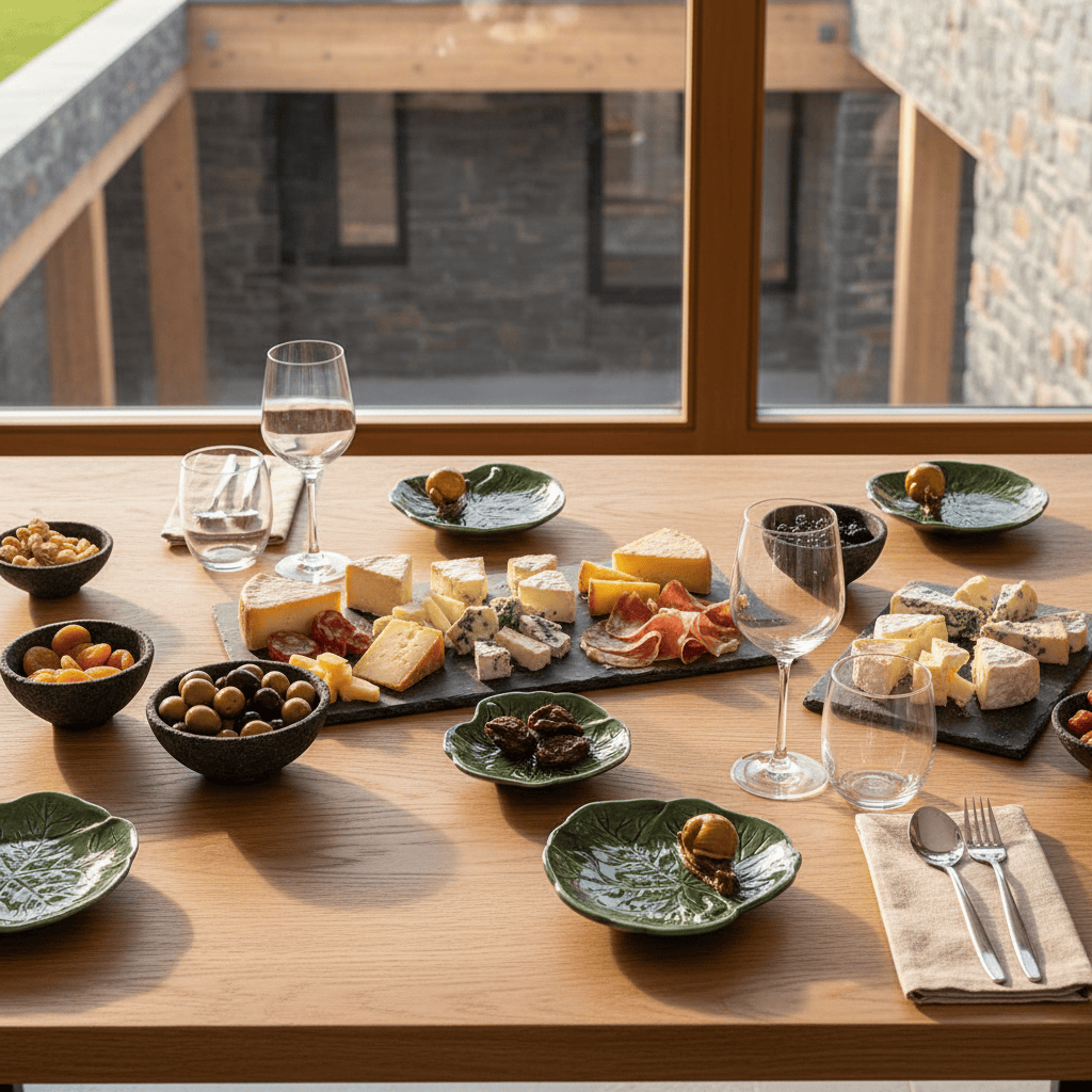 Coupe à apéritif avec escargot I Vaisselle portugaise Petite assiette en céramique "Caracol"