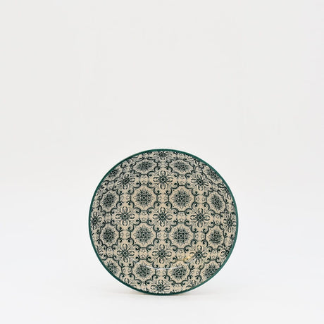 Coupe en céramique aux motifs azulejos verts et blancs Coupe en céramique "Padrão" 13cm - Vert