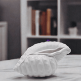 Coupe en céramique Concha I Coupe en forme de coquillage Coquillage en céramique 24cm - Blanc