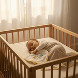 Doudou jaune en coton aux motifs sardines portugaises Doudou en coton "Sardinhas" - Jaune