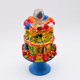 Figurine Saint François terre cuite I Julia Cota I Artiste portugaise Bougeoir 30cm - Prazeres Côta