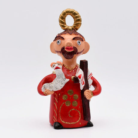 Figurine Saint François terre cuite I Julia Cota I Artiste portugaise São João 20cm - Prazeres Côta