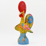 Grand Coq du Portugal jaune en terre cuite Prazeres Cota Coq de Barcelos 40cm jaune - Prazeres Côta
