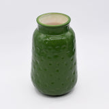 Grand saladier en céramique rouge I Motifs dentelles portugaises Vase en céramique - Vert