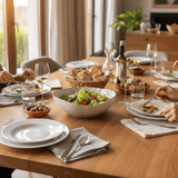 Grand saladier en grès en forme de feuille de chou Saladier en grès en forme de chou