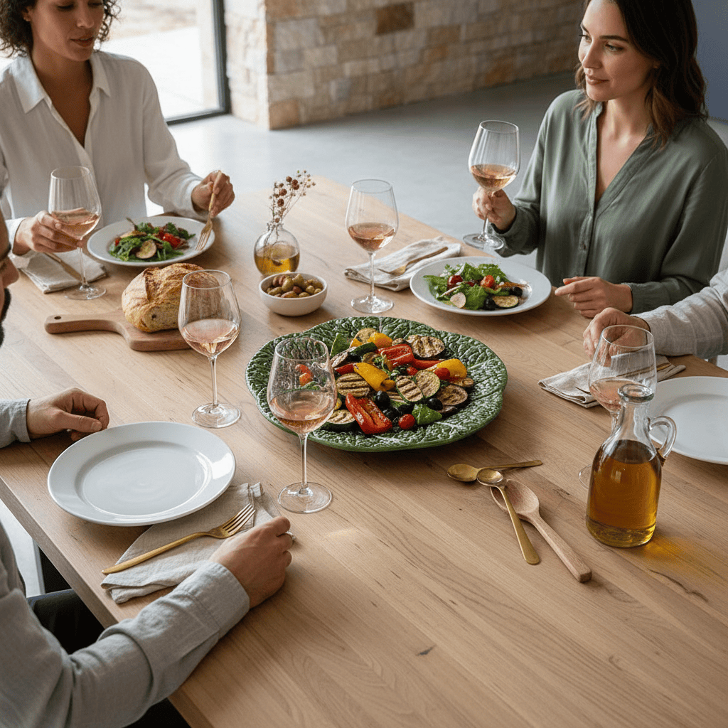 Grande assiette en forme de feuille de chou I Vaisselle portugaise Assiette en céramique en forme de chou 31 cm - Verte