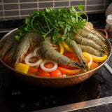 Grande cataplana en cuivre 10 couverts Cataplana en cuivre 8 à 10 couverts - 36cm