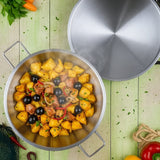 Grande cataplana portugaise en inox 12 couverts Cataplana en inox 10/12 couverts