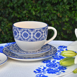 Grande tasse portugaise motifs azulejos Grande tasse en céramique "Padrão" - Bleu