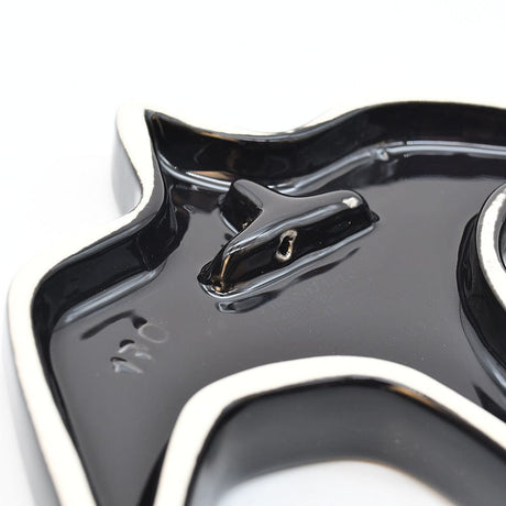 Hirondelle murale en céramique turquoise du Portugal Hirondelle en céramique - Noire