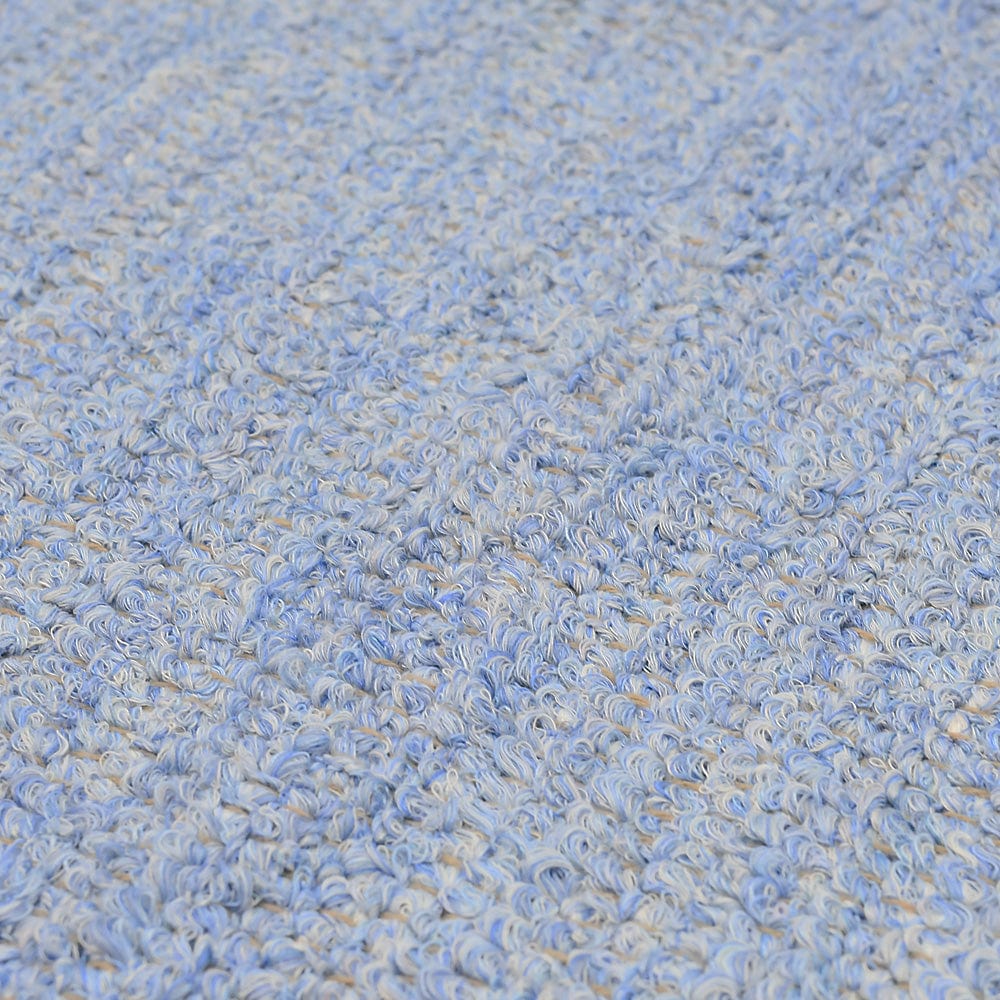 Housse de coussin bleu ciel de grandes dimensions Housse de coussin artisanale 60x60 - Bleu ciel