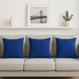 Housse de coussin bleue dur de grandes dimensions Housse de coussin artisanale 60x60 - Bleu dur