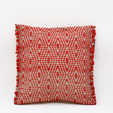 Housse de coussin rouge en fibres recyclées écoresponsable Housse de coussin en fibres recyclées - Rouge