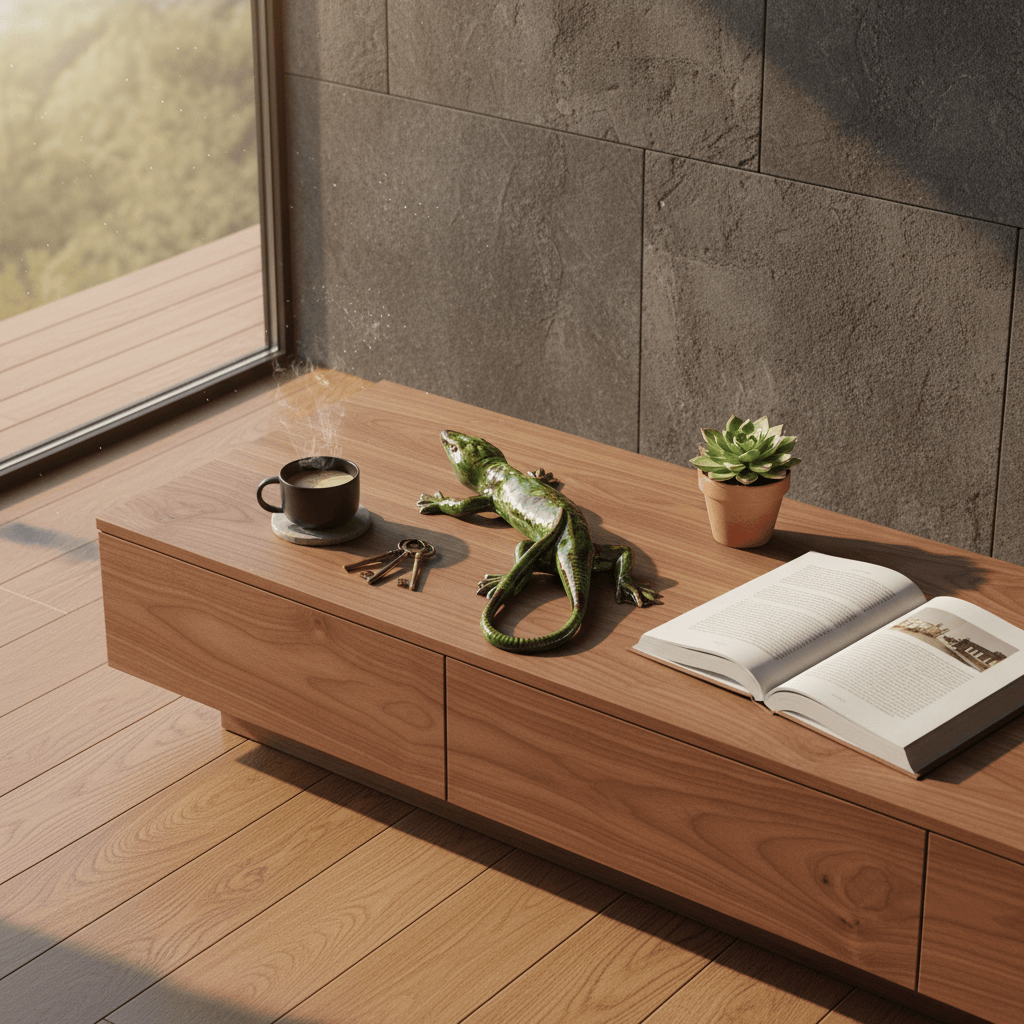 Lézard en céramique I Décoration portugaise traditionnelle Lézard en céramique - 28cm