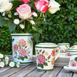 Mug à couvercle en céramique peinte à la main au nord du Portugal Mug à couvercle en céramique "Viana"