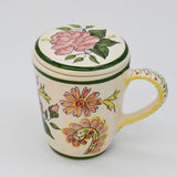 Mug à couvercle en céramique "Viana" Mug à couvercle en céramique "Viana"