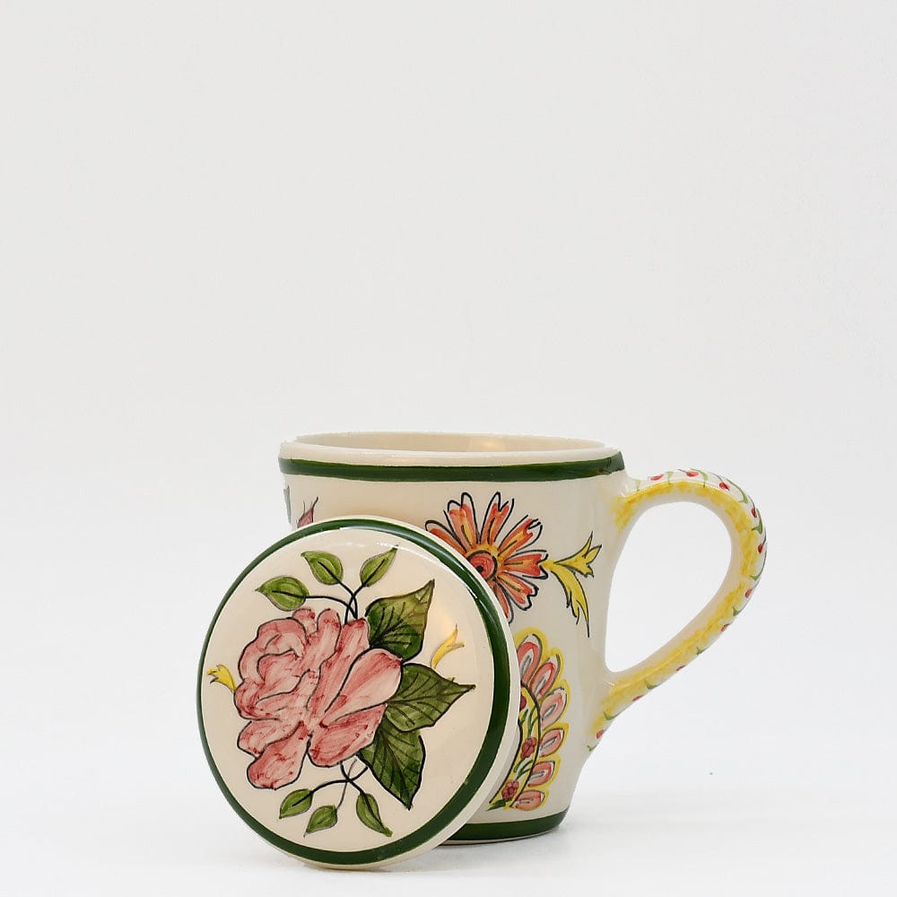 Mug à couvercle en céramique "Viana" Mug à couvercle en céramique "Viana"
