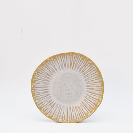 Mug blanc en grès de la collection portugaise Amazonia Assiette en grès "Vieira" - Blanche