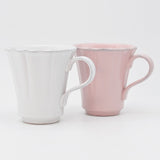 Mug blanc en grès fin Mug en grès fin "Rosa" - Blanc