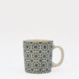 Mug portugais motifs azulejos verts et blancs Mug en céramique "Padrão" - Vert