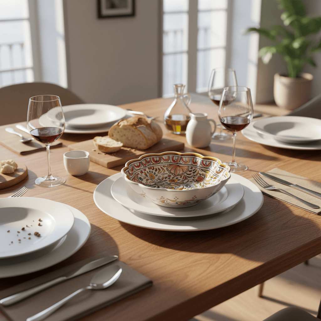 Petit saladier en céramique de Coimbra - 16cm Petit saladier en céramique de Coimbra - 16cm