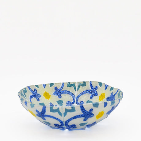 Petit saladier en verre multicolore de Marinha Grande Saladier en verre "Marinha Grande" 20cm