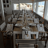 Plaid en coton beige motifs chevrons I Artisanat du Portugal en ligne Plaid en coton "Chevrons" - Beige