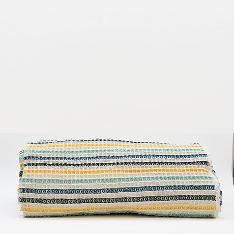 Plaid portugais couvre-lit turquoise 240x200 | Style de vie portugais Plaid Couvre-lit en coton 240x200 - Turquoise