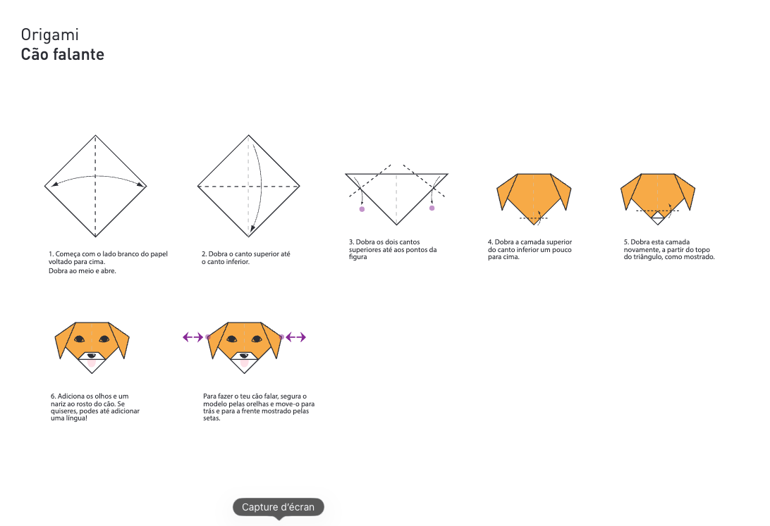 Planche d'origamis portugais Planches d'origami portugais