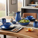 Plat à four en grès bleu de la collection portugaise Amazonia Plat à four en grès "Amazonia" Bleu - 30cm