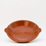 Plat à gratin en terre cuite naturelle vitrifiée Plat à gratin en terre cuite vitrifiée