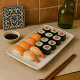 Plat de service en grès blanc - Collection portugaise Amazonia Plat de service en grès "Amazonia" Blanc - 28cm