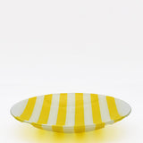 Plat de service en verre jaune I Artisanat portugais Plat en verre "Marinha Grande" - Jaune